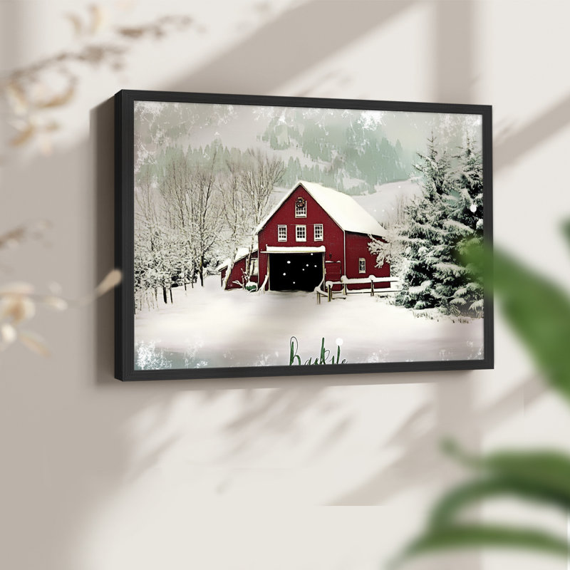 «Chirstmas Art» - DCCVVII - Reproduction encadrée - Restickable, Noir, noir, noir, noir