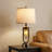 27” FarmhouseTable Lamp Set With Night Light And USB Ports   (Set of 2)-117105047