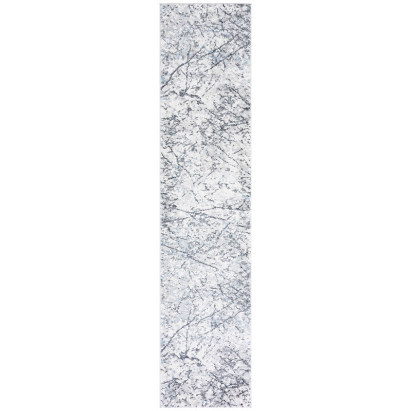Ethellee Performance Abstract Rug, Runner 2' x 9'