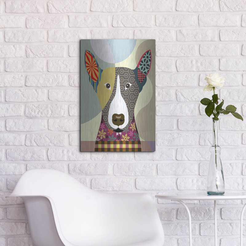 «Bull Terrier Dog» par Lanre Adefioyue, H 24 po x l 16 po