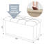 Banc de rangement rembourré à couvercle rabattable-415682546