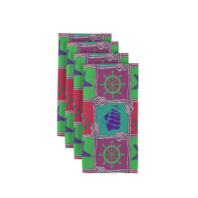 Polyester Nautical Square Napkin