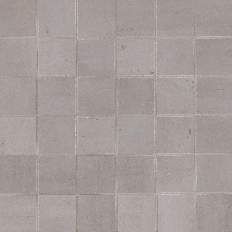 Rebel 2" x 2" Procelain Mosaic Wall & Floor Tile, Silver