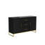 Buffet de 120 cm de large x 75 cm de hauteur avec piètement en métal