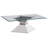 Chavon Glass Top Stainless Steel Coffee Table Chrome