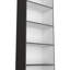 Bibliothèque spacieuse à 5 tablettes, gris mat et blanc - Bibliothèque de rangement élégante pour les articles ménagers-123282117