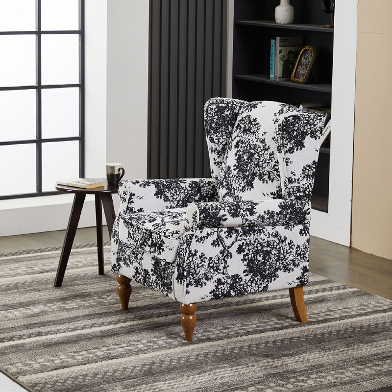 Ensemble de table basse et de fauteuils de style rétro de luxe, une chaise de lecture à haut dossier et une table basse en bois massif, convenant aux salons et aux espaces détente de la chambre à coucher