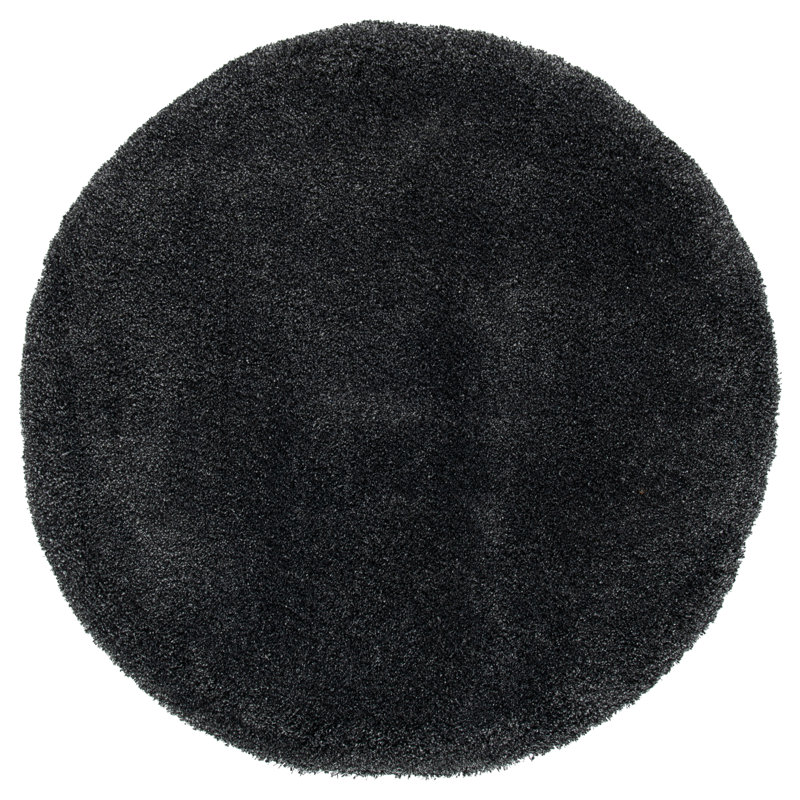 Eastridge Dark Gray Area Rug, Round 4'