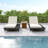 Acacia Wood In Black With Water-Resistant Lounge Cushions (Cream & 4 Inch Thick)-1707542497