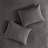 3 Piece Split Corner Pleated Quilted Bedspread Set In Dark Grey For King Beds, Cottage-Inspired Design With Antimicrobial Treatment-119071205-119071200