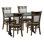 Ensemble de salle à manger 4 personnes - Dessus antique avec chaise d'appoint Julia