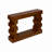 Geometric Block Stacked Wood Console Table