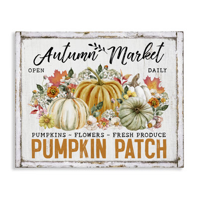 Art mural sur toile «Rustic Autumn Market» par Creatif Belle
