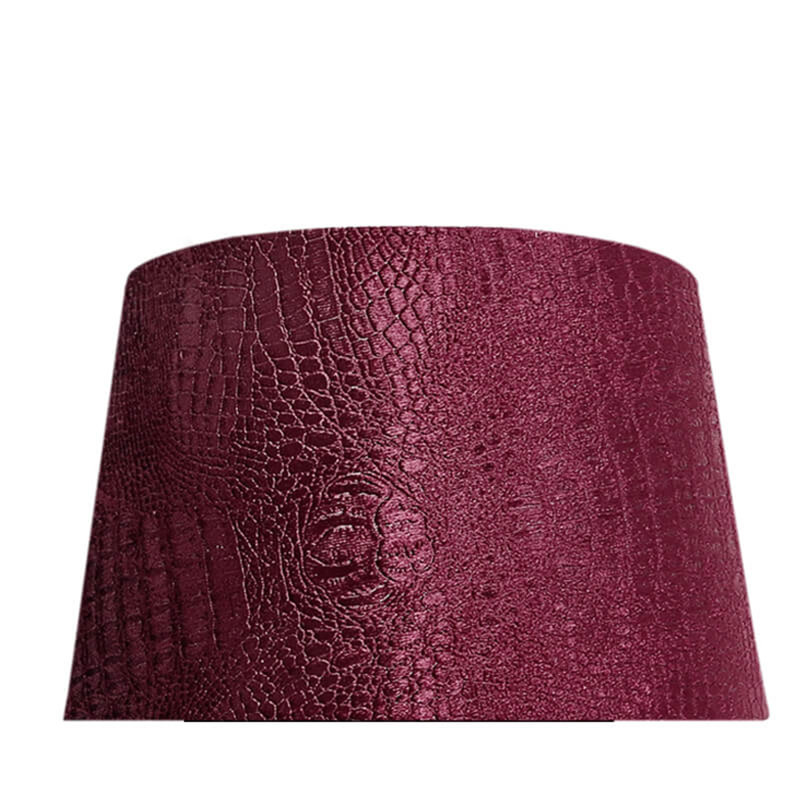 23.5cm H Velvet Empire Lamp Shade in Red