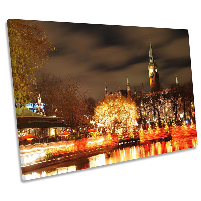 Copenhagen Denmark Skyline - Wrapped Canvas Print, 40.6cm H x 61cm W