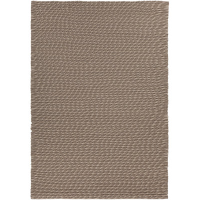 Renea Abstract Handwoven Wool Taupe Area Rug