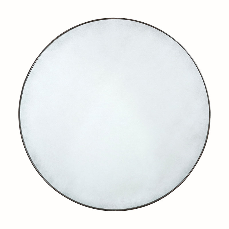 Raleigh Round Aluminum Mirror, Bronze