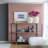 Metal Console Table, Mirrored Shelf