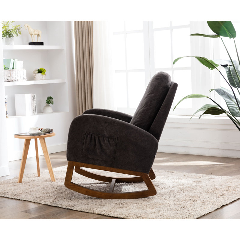 Chaise berçante Abhimanyu, Gris foncé