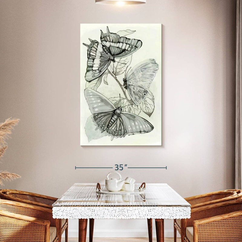 Brampt Butterfly Medley I, 48" H x 32" W