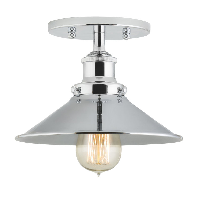 Gravette Semi Flush Mount, Polished Chrome