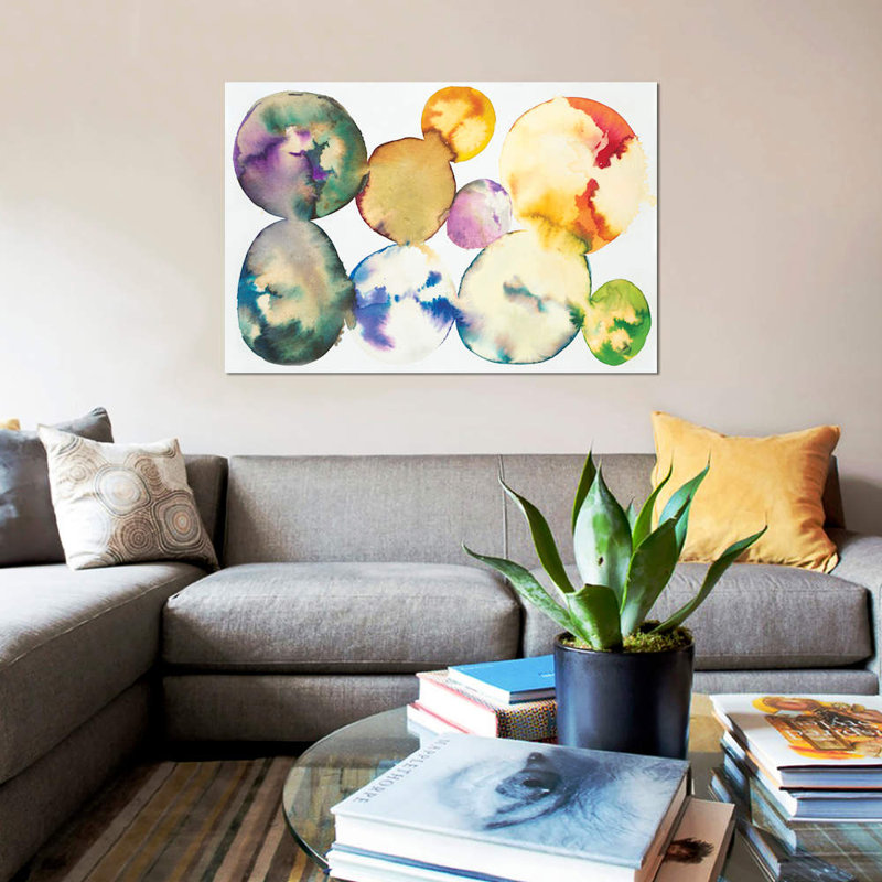 « chewing-gum » par laura van horne, impression sur toile, H 12 po x l 18 po x P 1,5 po, Toile tendue, Pas de tapis