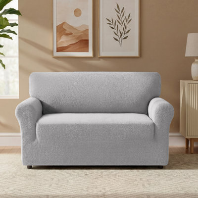 Housse de canapé en peluche élastique avec siège imperméable et lavable à la machine