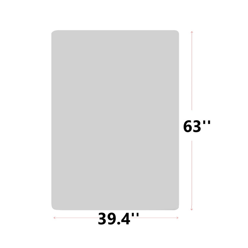 Rectangle Faux Leather Rug, 39.37" x 62.99"