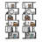 Hermoth 75'' H X 27.6'' W Tall Geometric Bookcase,6-Tier Storage Shelf, Contemporary Display Shelf-637443087-651166310-647997373
