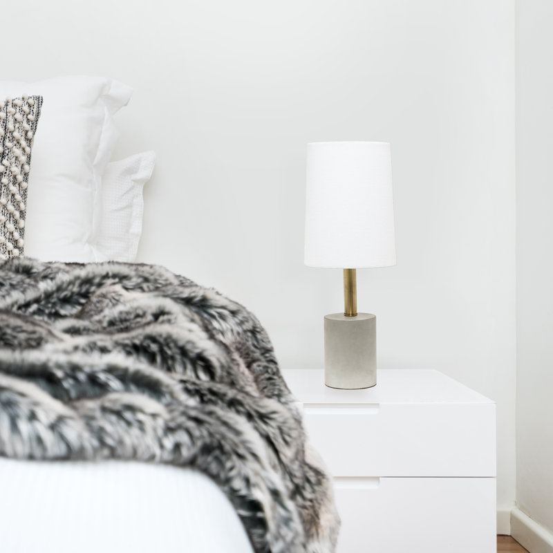 Lampe de table 18,5 po Mahaliah, Blanc