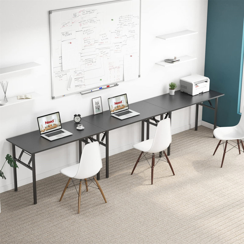Aahliyah Computer Desk, Black, 29.25" H x 47.24" W x 23.62" D