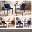 Petites chaises de salle à manger rembourrées en bois massif - Courbe ergonomique et rembourrage moelleux pour espaces multiples-1777771653