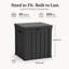 Boîte de rangement en résine imperméable et verrouillable-133987301