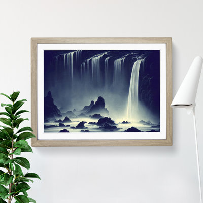 Futuristic Waterfall - Single Picture Frame Print