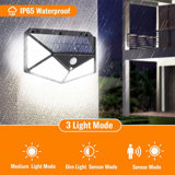 Solar Power Dusk to Dawn Outdoor Security Flood Light with Motion Sensor
