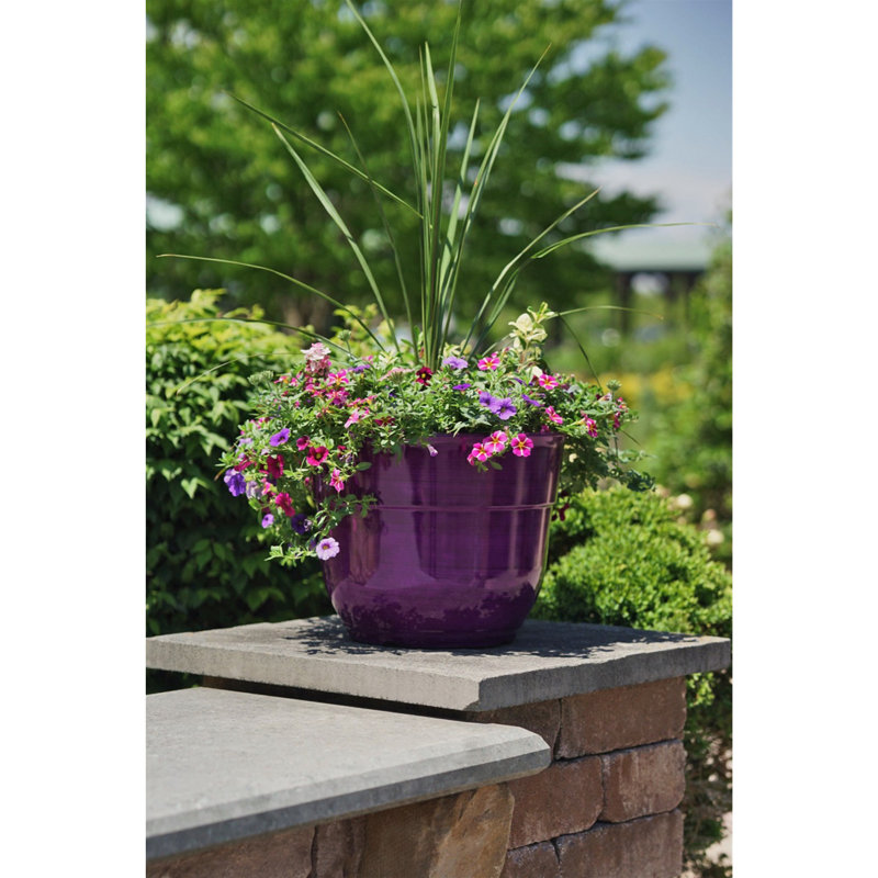 Maisonette Pot Planter, Dark Purple