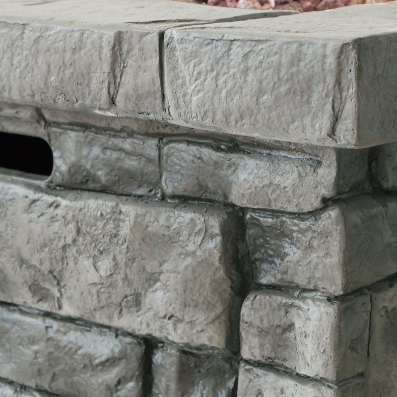 Foyer gris 40 000 - 30 po. Construction. Rehaussez l'ambiance de votre patio et de votre jardin 30 po en gris. Pour l'extérieur. Haut