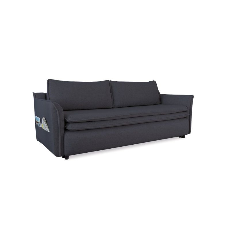 Charming Charlie 3 Seater Sofa Bed, Dark Grey