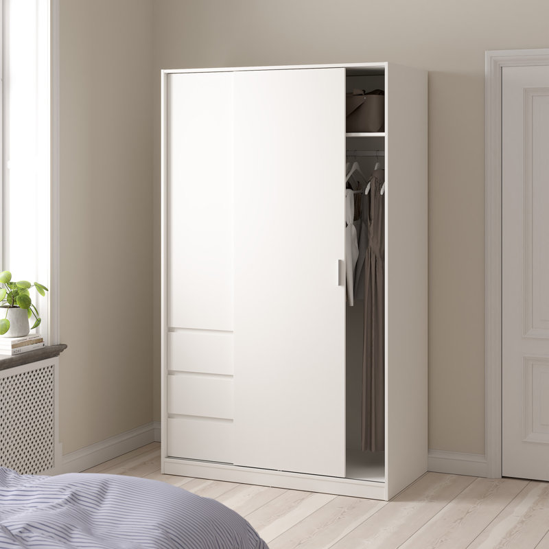 Parley Manufactured Wood Wardrobe, White