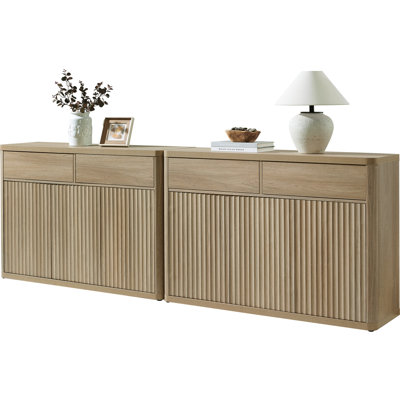 Cesiro 50.15''W Storage Sideboard With 2-Draw And 3-Door