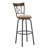 Basche Swivel Upholstered Microfiber / Microsuede Adjustable Height Counter Stool with Iron Frame
