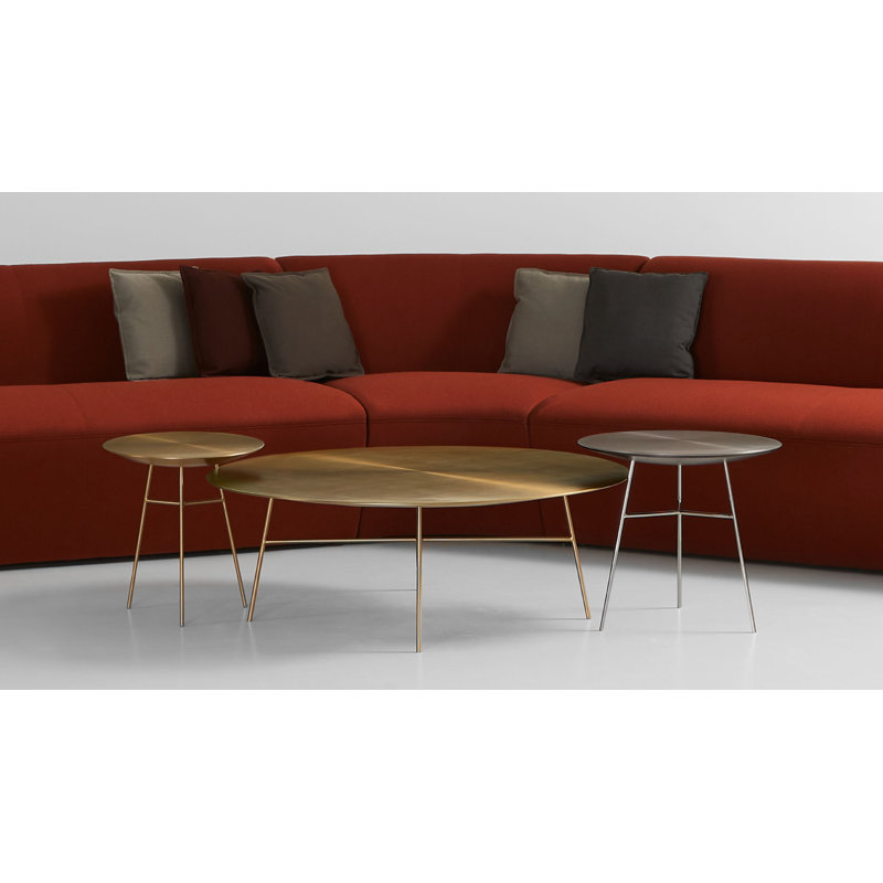Bassa End Table, Brushed, 18" H x 20" W x 20" D