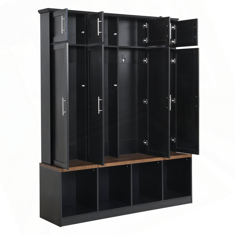 Versatile Hall Tree with 4 Hanging Hooks