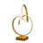 19" Gold Metal Abstract Geo Table Lamp