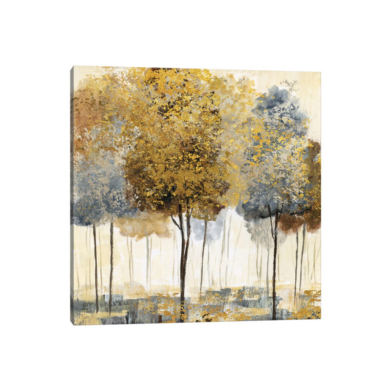 Metallic Forest I by Nan - Wrapped Canvas Print, 93.98 cm H x 93.98 cm W x 1.91 cm D