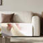 Canapé modulaire blanc en coton et lin-111933294