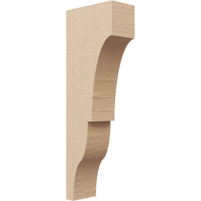Bois de cèdre brut Asheboro, grain de bois TimberThane Corbel, apprêté brun clair