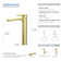Tender Vessel Sink Faucet Single-handle Bathroom Faucet with Drain Assembly