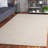 Tadas Hand Tufted Wool/Pet Yarn Solid Color Rug in Ivory-1816935659