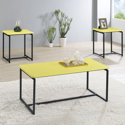 Raff 3 Piece Coffee Table Set by Ebern Designs
